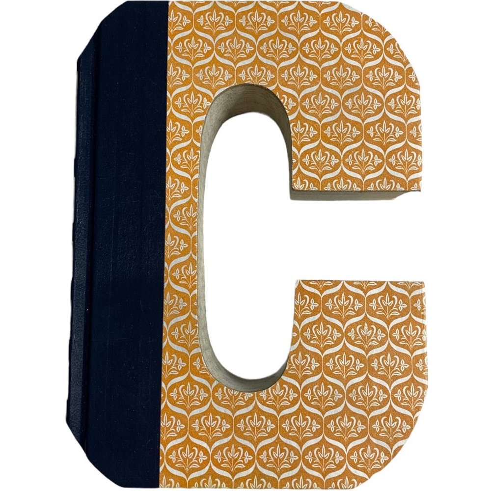 C Initial Cut Out Book Hand Made Decor